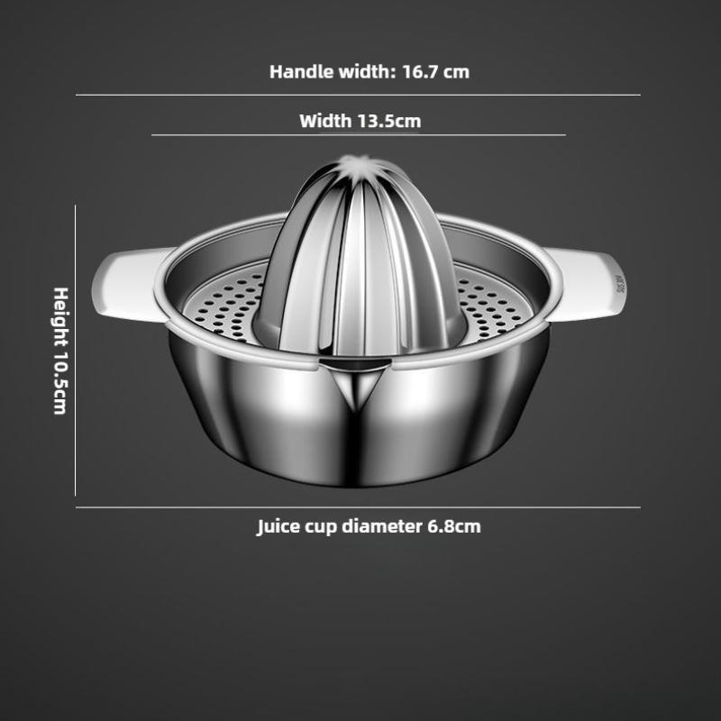 Manual Lemon Orange Fruit Juicer Stainless Steel Kitchen Accessories Durable Citrus Raw Juice Maker Portable Creative Squeezer