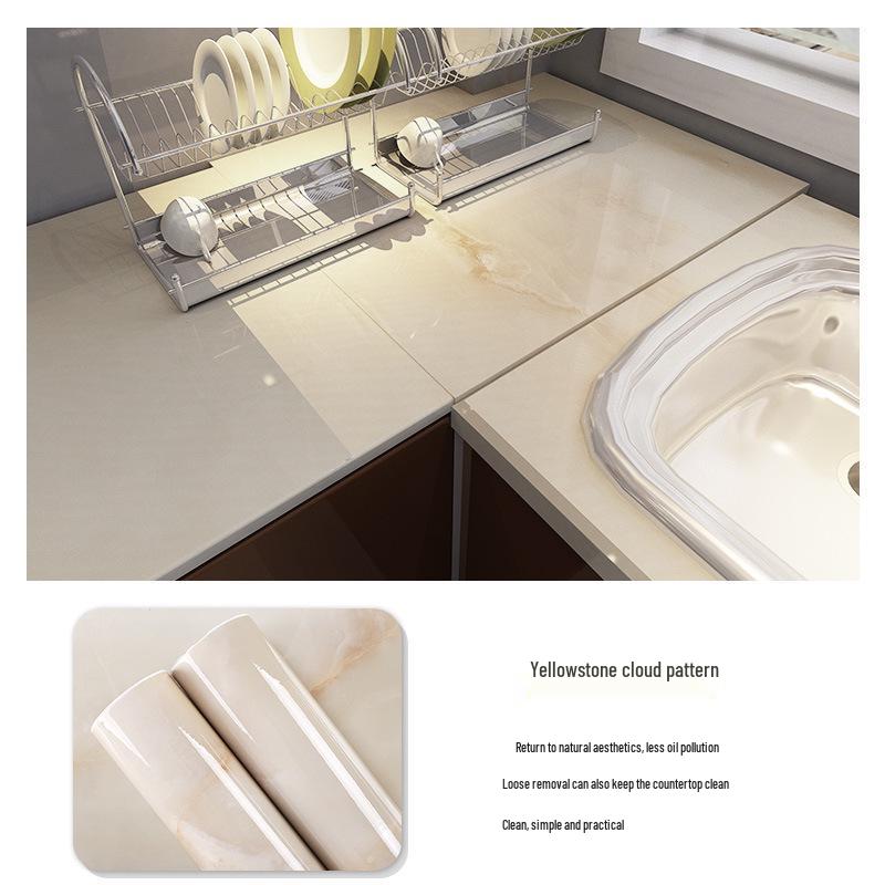 3D Marble Wall Sticker: Self-Adhesive, Oil-Proof, Thickened Decor for Bathroom, Kitchen, Wardrobe
