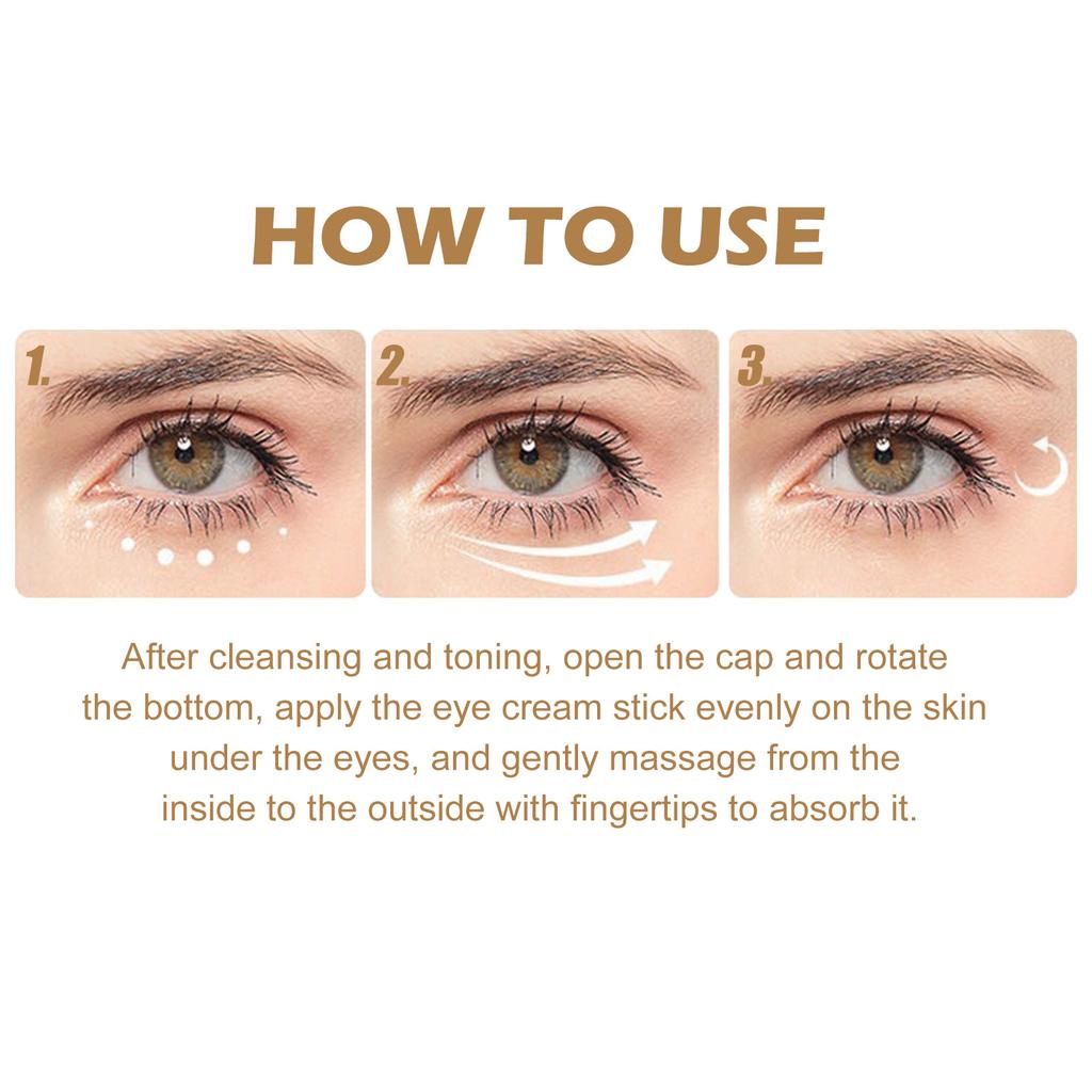 EELHOE Retinol Cream Stick Reduces Eye Bags Dark Circles Wrinkles Moisturizes And Tightenes The Skin Around