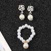 Fashion Mini Pearl Jewelry Necklace Earrings For BJD Dolls Bracelet For 1/6 Doll Clothes Accessories Decoration Kids Diy Toys