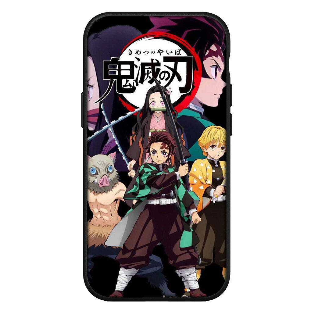 for iPhone 16 15 Xiaomi Redmi Note 13 12 11 Pro Max X 9 14 XR Samsung Galaxy S24 S23 Plus Huawei OPPO Kamado Tanjirou Nezuko Demon Slayer Phone Case