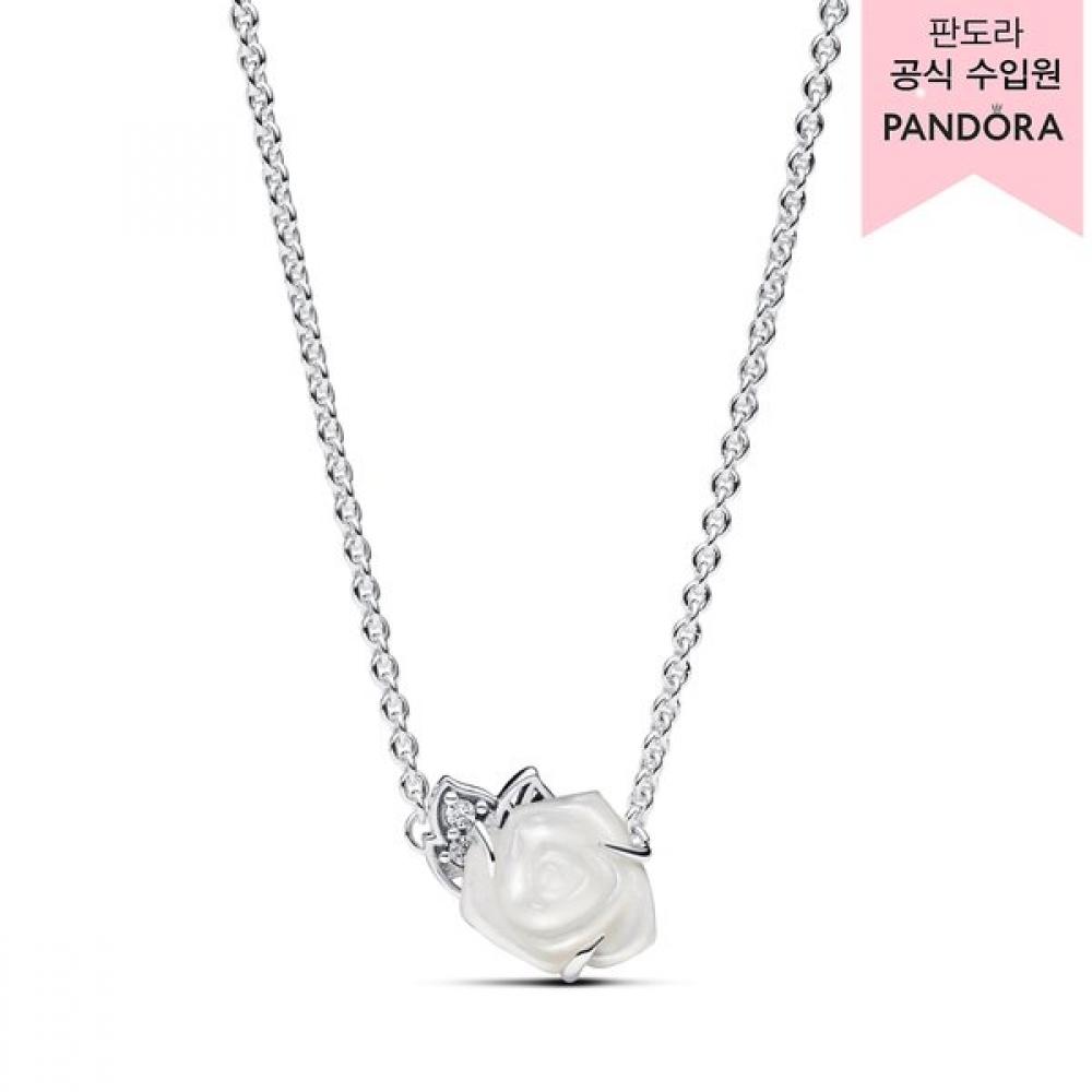 

Pandora White Rose In Bloom Collier Necklace 393206c01 393206C01