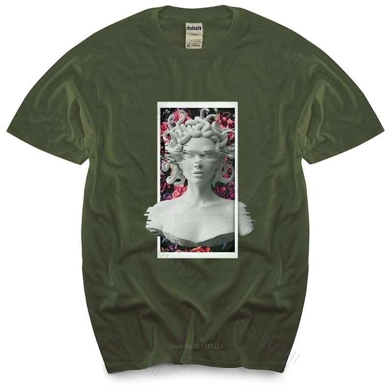 Mens medusa t shirt Knitted tee shirt Euro Size summer fashion tshirt men cotton tops euro size boys gifts S