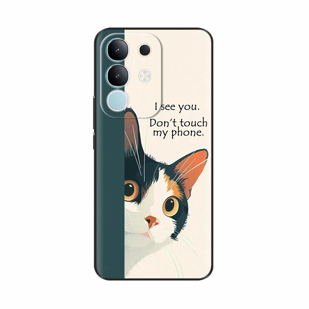 Pour Vivo Y29 4G Coque Mignon Panda Silicone Liquide Doux Étuis de Téléphone Pour Vivo Y29 4G Coques Y 29 Fundas Protection Dessin Animé Couverture Arrière