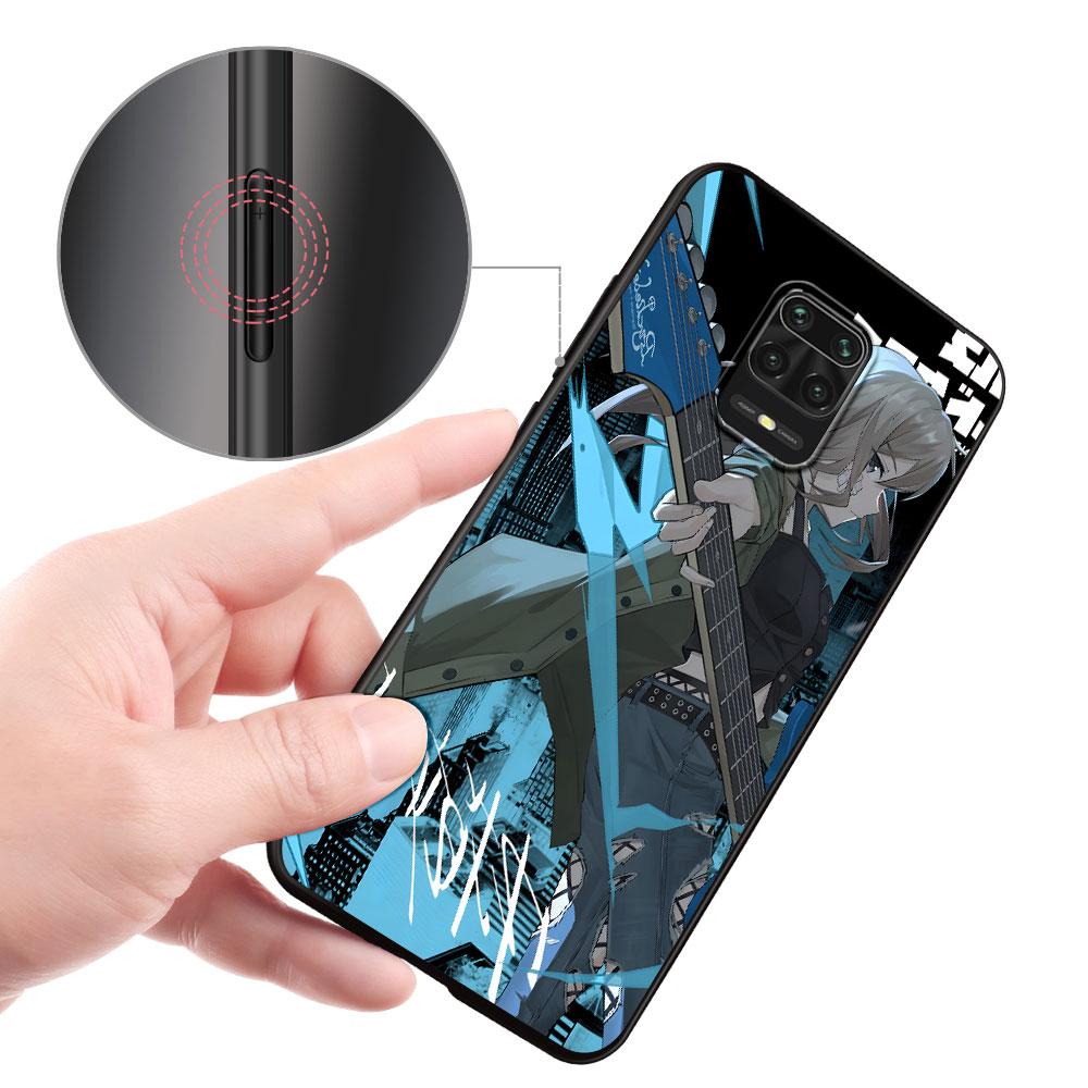 Mädchenband Cry Hülle für Xiaomi Redmi 10A 10C 9C 12C 9A 9i 10 12 9 Prime 9T K40 Pro Schwarze Weiche TPU Handytasche Hülle