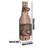 Mounted Bottle Opener Vintage Wooden Wall Mounted Bottle Opener Wooden Kitchen Gadget Space Saving Home Decor For Man Woman &