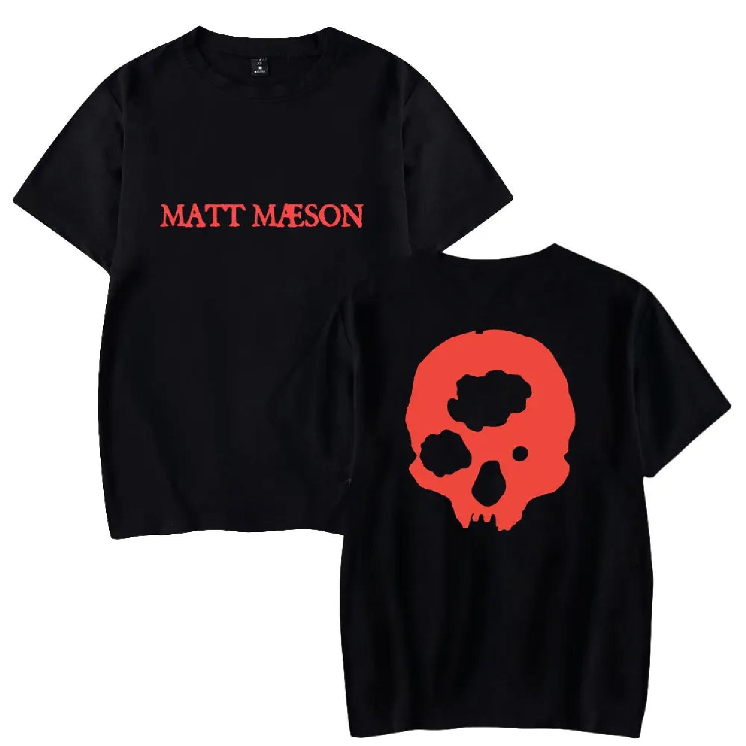 

Matt Maeson Tshirt Crewneck Short Sleeve T-shirt Men Women Streetwear Printing Casual Fashion Hip Hop XXXXXL чорний