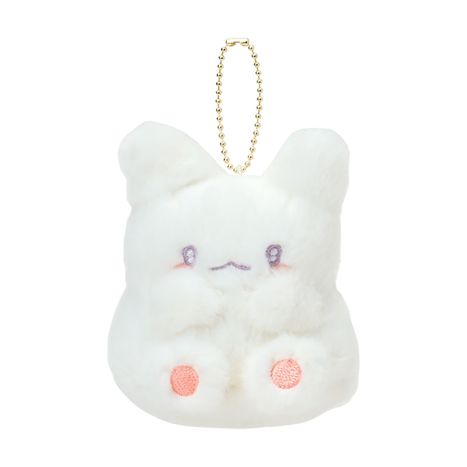 Sanrio Mascot Holder on a Fluffy White Hanamaru Ghost 575933 (Napping Cloud)