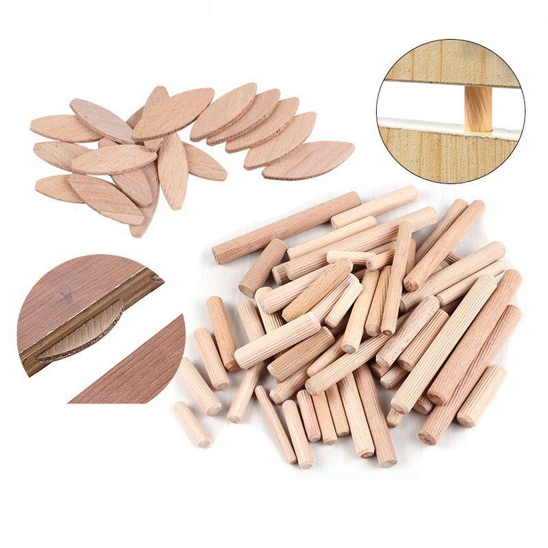 Straight & Oblique Grain Wood Dowels, Plugs, Tenons, Wedges, and Board Connectors for Furniture & Cabinets