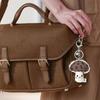 Lightweight Fabric Floral Mushroom Key Clip Keychain Pendant for Easy Carry Key Holder Bag Charm Decorative Item