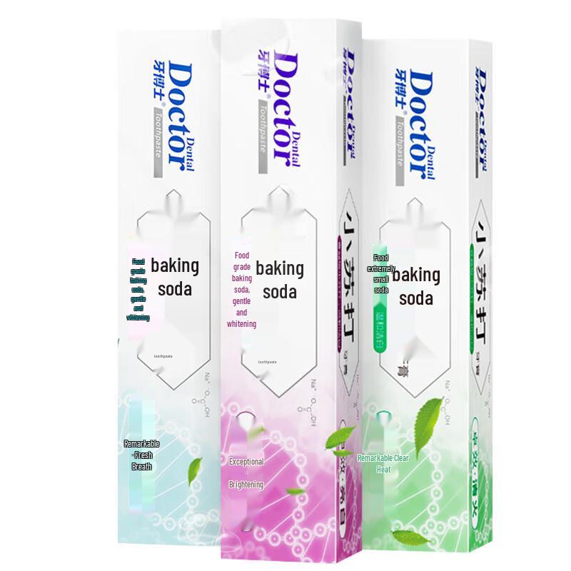 Dr. Dental Baking Soda Toothpaste 3-Pack