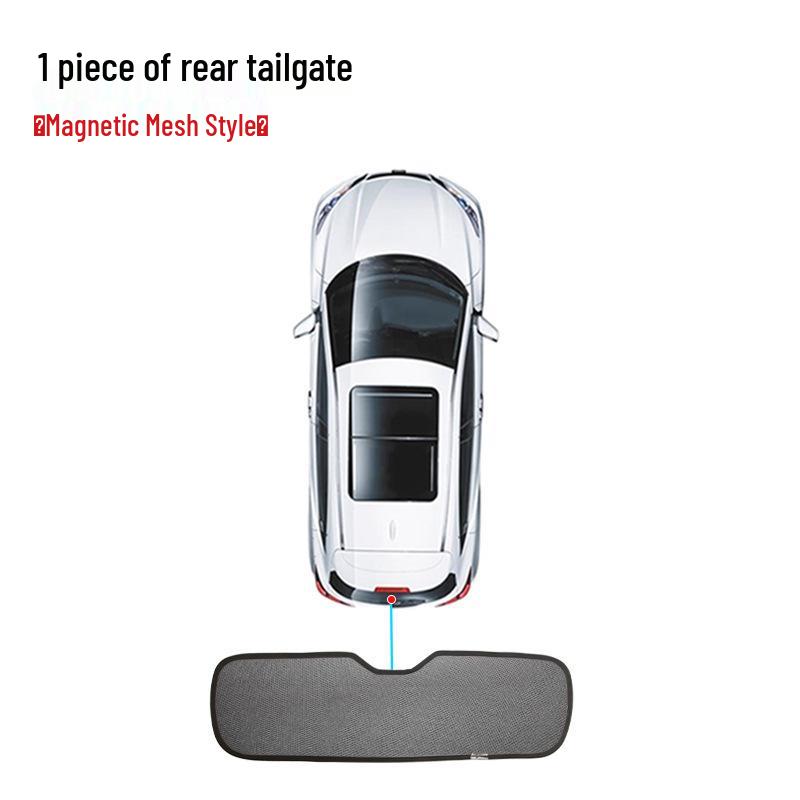 BYD Song L Magnetic Car Side Window Sunshade: Sun Protection, Heat Insulation, Mosquito-Proof Mesh Curtain