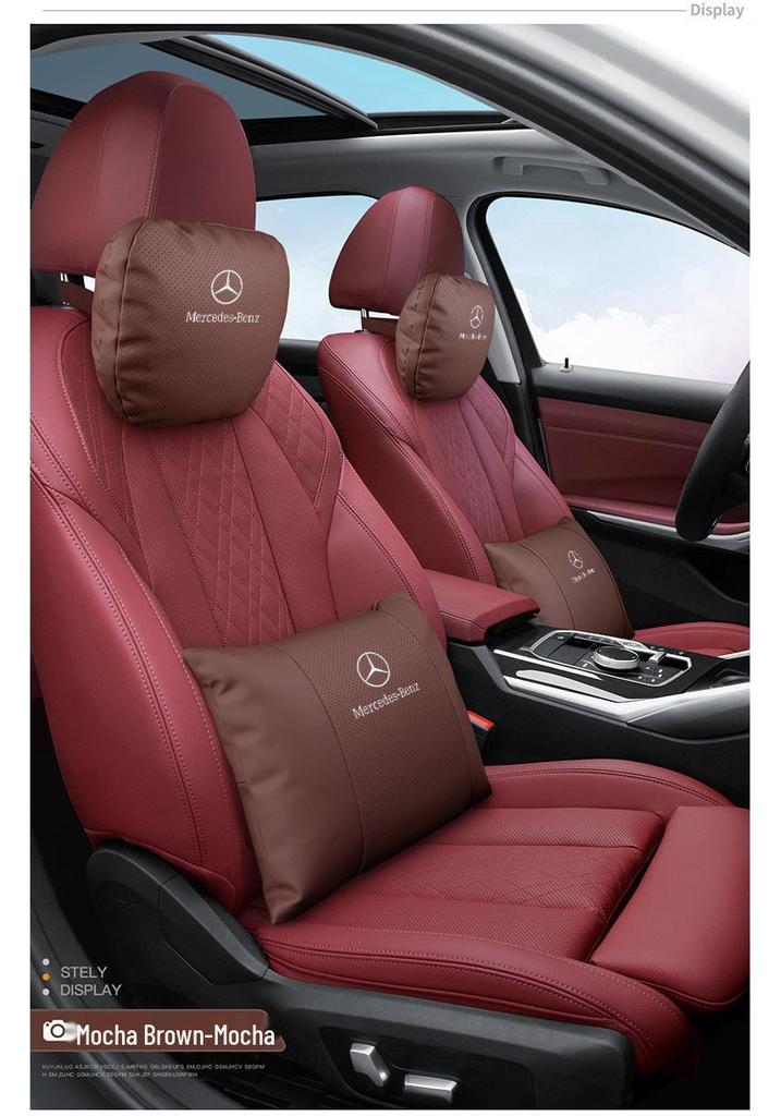 Compatible Mercedes-Benz Headrest & Lumbar Support for C-Class, E-Class, GLA, GLB, GLC Models