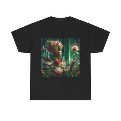 Unisex Erwachsenen T-Shirt Dornige Rose Wächter Digitale Kunstwerke