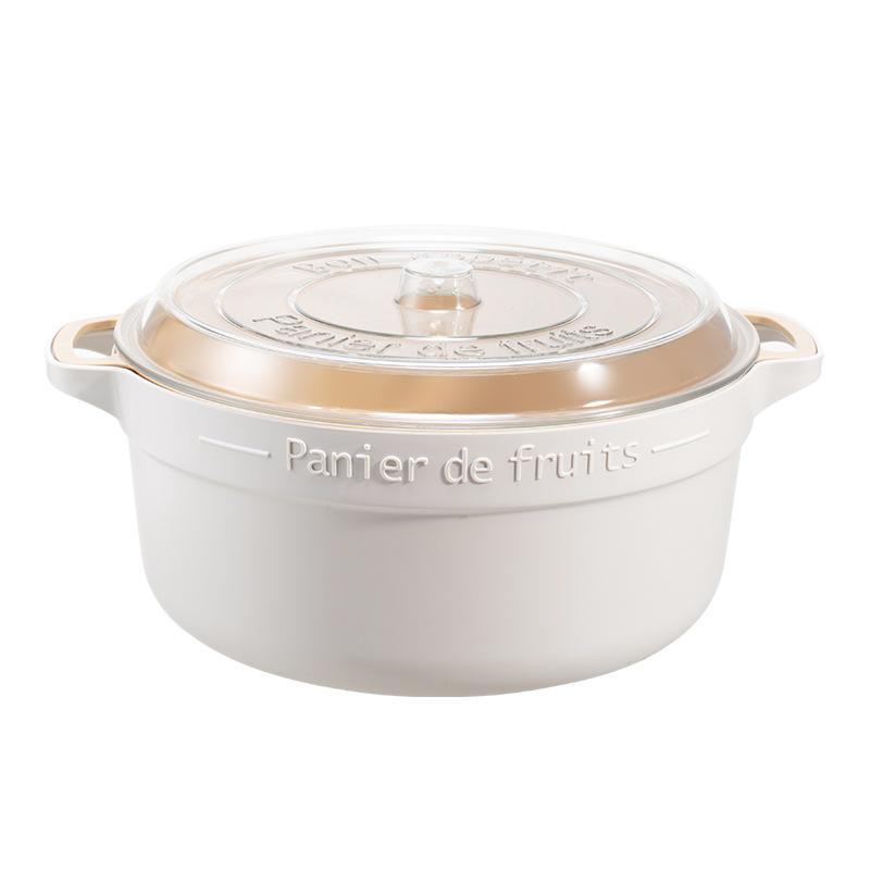 

Кухонная корзина для фильтрации воды, корзина для мытья фруктов и овощей, двухслойная корзина для мытья овощей с крышкой, контейнер для хранения в холодильнике