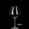 European Vintage Wine Glasses, Champagne Goblet, Cup Set, Cups, Crystal, Gold, Burgundy, Luxury, 660Ml