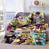 JoJo's Bizarre Adventure Flanelldecke Weiche Warme Überwurfdecke Leichte Gemütliche Decke für Sofa Bett Heimdekoration -QJY