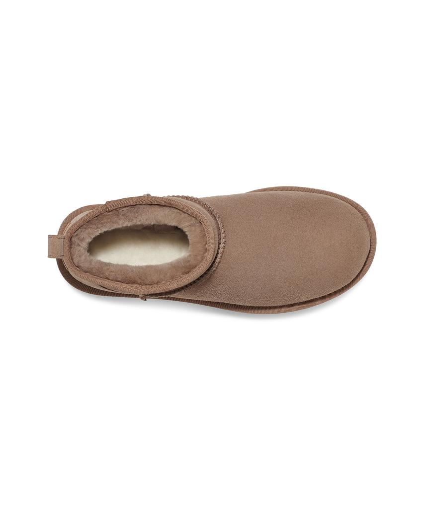 Ugg Suede Leather Mini Boots (Classic Ultra Mini) W-Caribou / 1116109Crbo