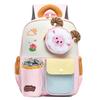 School bag new children's preschool love cartoon bag first grade children double shoulder back