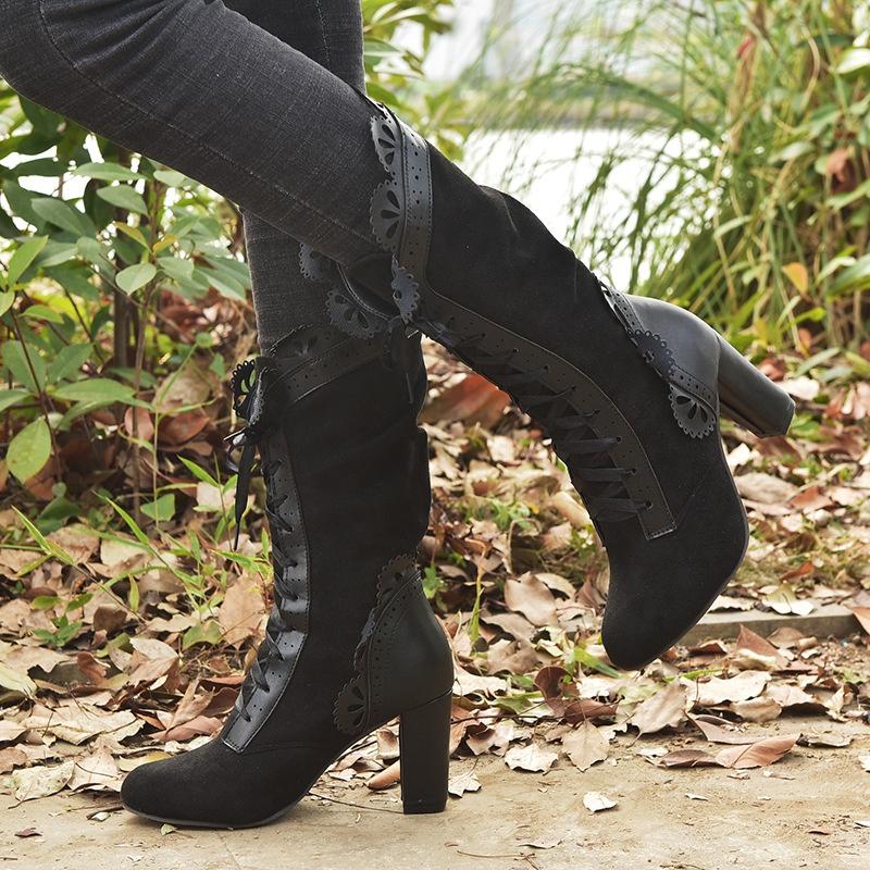 goth high heel boots