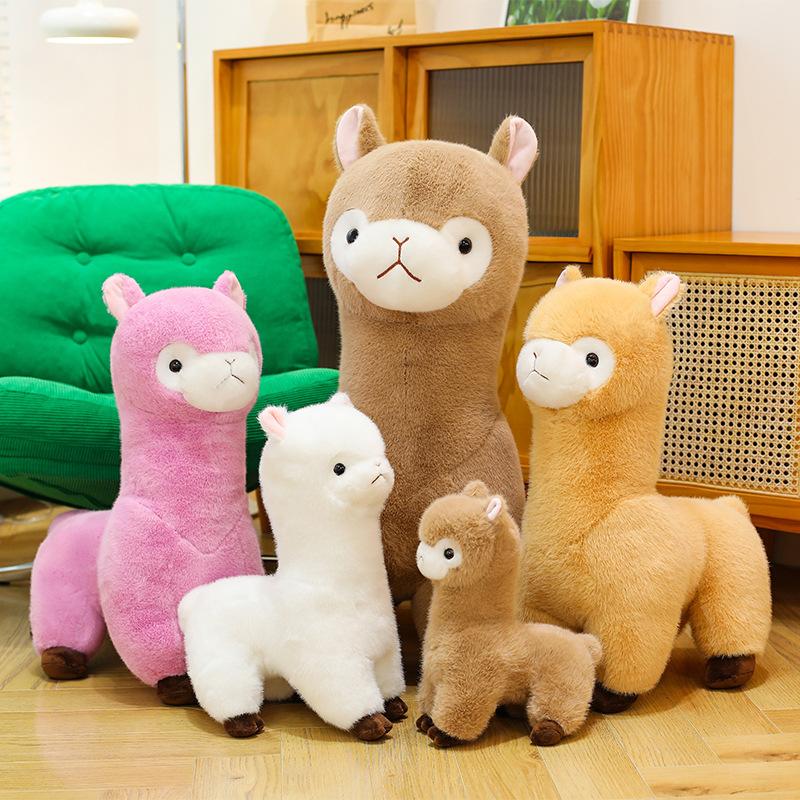 New Product Cute Alpaca Doll Plush Doll Colorful Lamb Doll Grab Machine Girl Children Gift Doll
