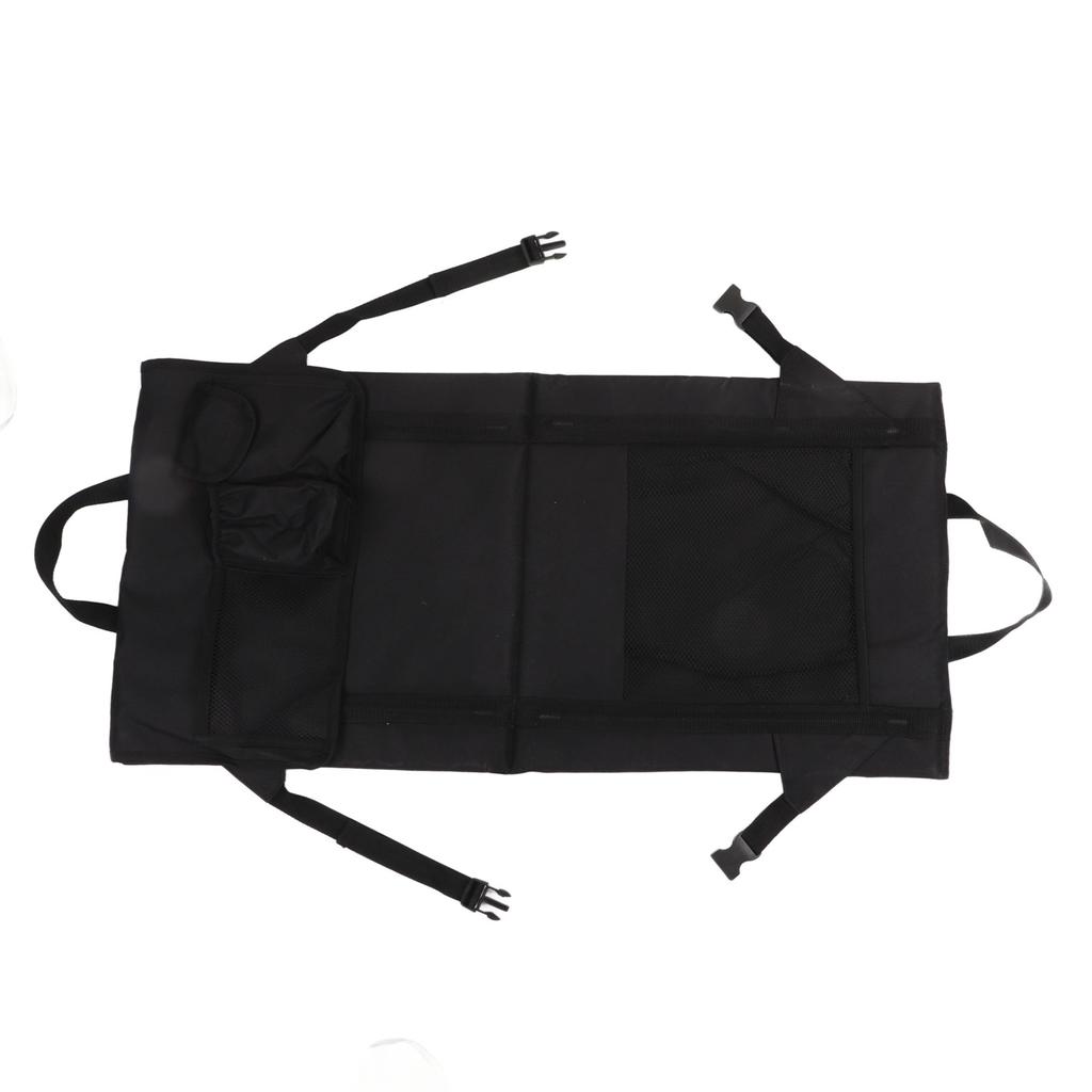 Stadion Sitzkissen Multifunktional Faltbar Tragbar Kompakt Tribünen Sitzkissen mit Netztasche für Outdoor Schwarz