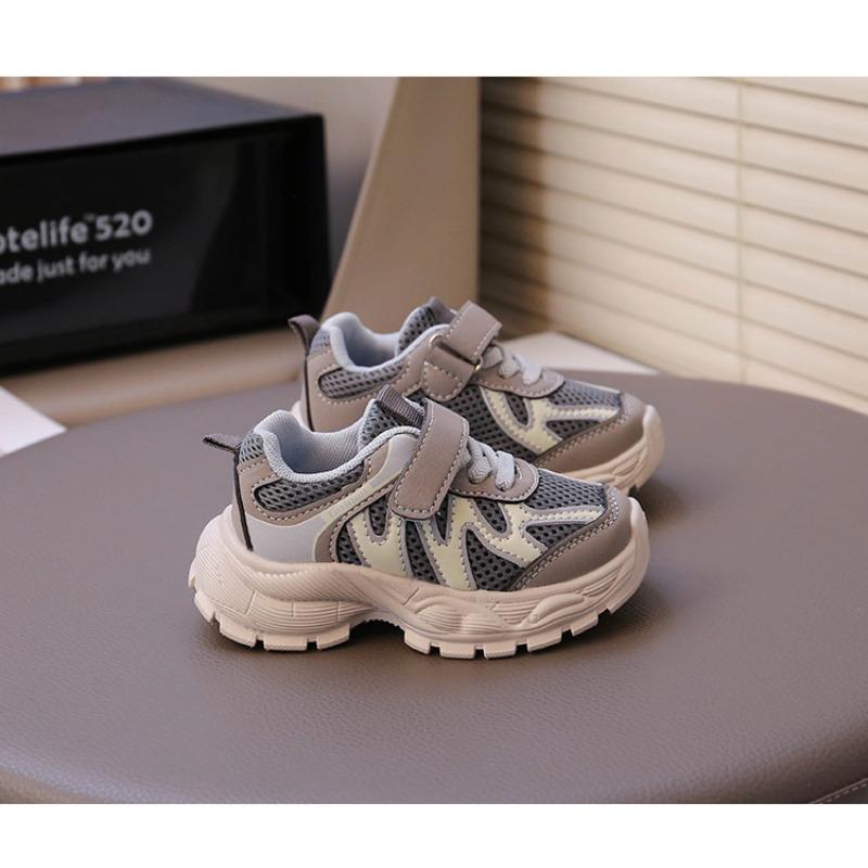 Autumn fashion striped children's sneakers double mesh breathable girls running shoes non-slip students