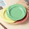 4PCS Decorative Light Luxury Round Plate Ceramic-look Salad Dish Dinning Plate  Home