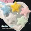 Plush Star Hair Clip - Cute Five-Pointed Autumn/Winter Style Side Clip for Girls