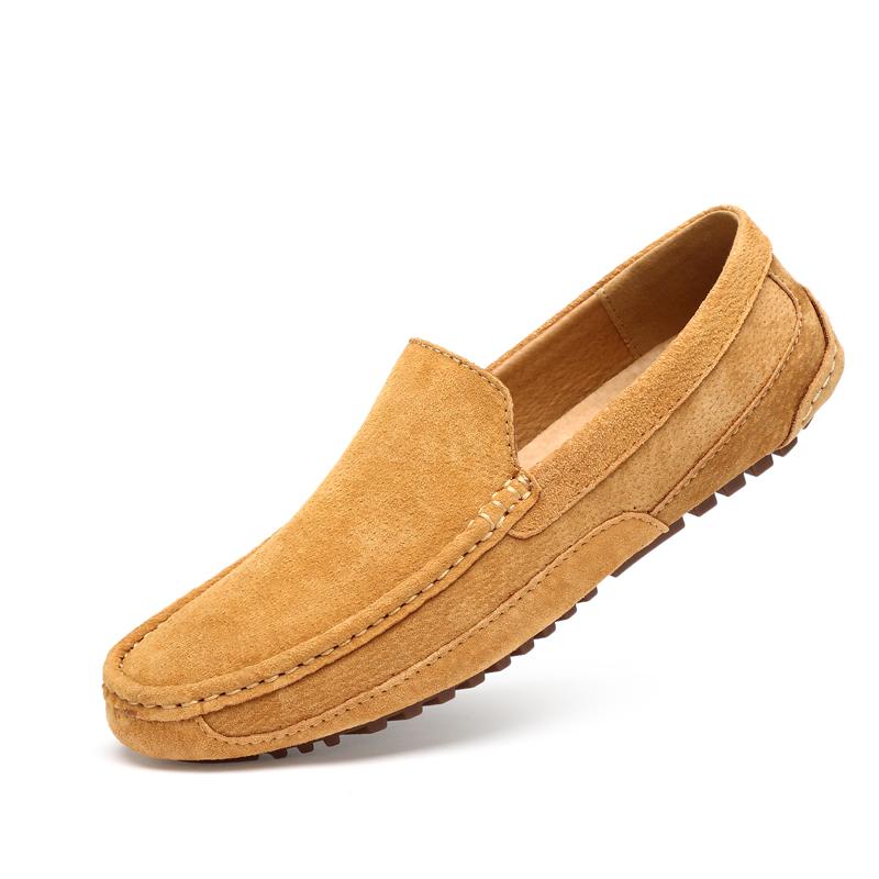 Mockaskinn Herr Loafers Supermjuka Mockasinskor För Män Plusstorlek 38-46 Slip On Herr Flats Casual Skodon