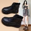 Spot Snow Boots Women's Winter Casual Fashion Versatile Low-top Thick-soled Thick Velvet Warm Short Boots Side Zipper Women's Boots