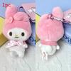 Kuromi Plush Keychain With Heart Shape For Bag Decoration And Collectible Fans