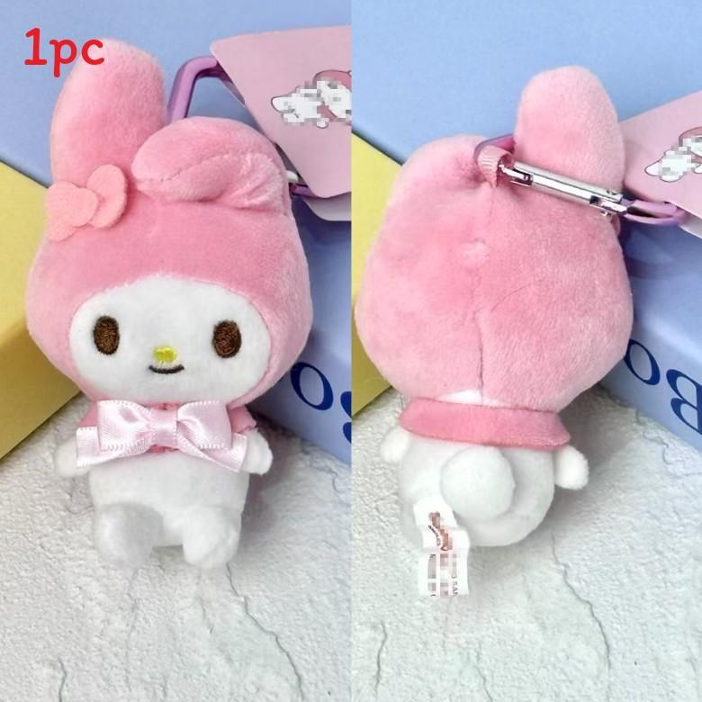 Kuromi Plush Keychain With Heart Shape For Bag Decoration And Collectible Fans