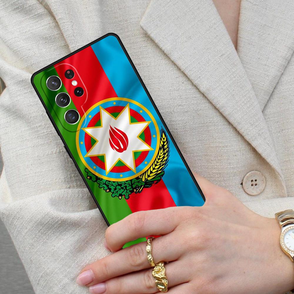Azerbaijan Flag SOFT Cell Phone Case for Samsung Galaxy S26 Ultra S25 S24 S23 S22 S21 S20 Note10 Cover