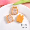 5pcs Animal Toast Bread Cat Resin Charms Pendant Jewelry Making Supplies Keychain Necklace Earrings Pendants DIY Findings
