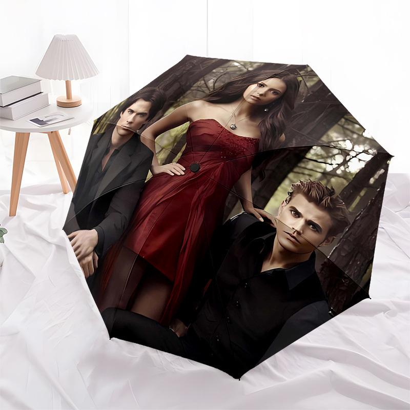 Vampire, Twilight Automatic Opening and Closing, 8 Rib Structure Portable Umbrella, Suitable for Men and Women In All Seasons Perfect Gift