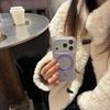 360° Magnetic Pivot Stand for iPhone 17/16 Pro Max/15/14 Case, Purple
