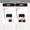 240W Araç Akü Şarj Cihazı 12V 24V Akıllı Nabız Onarım LCD Dijital Ekran Hızlı Güç Şarj Cihazı Tam Otomatik
