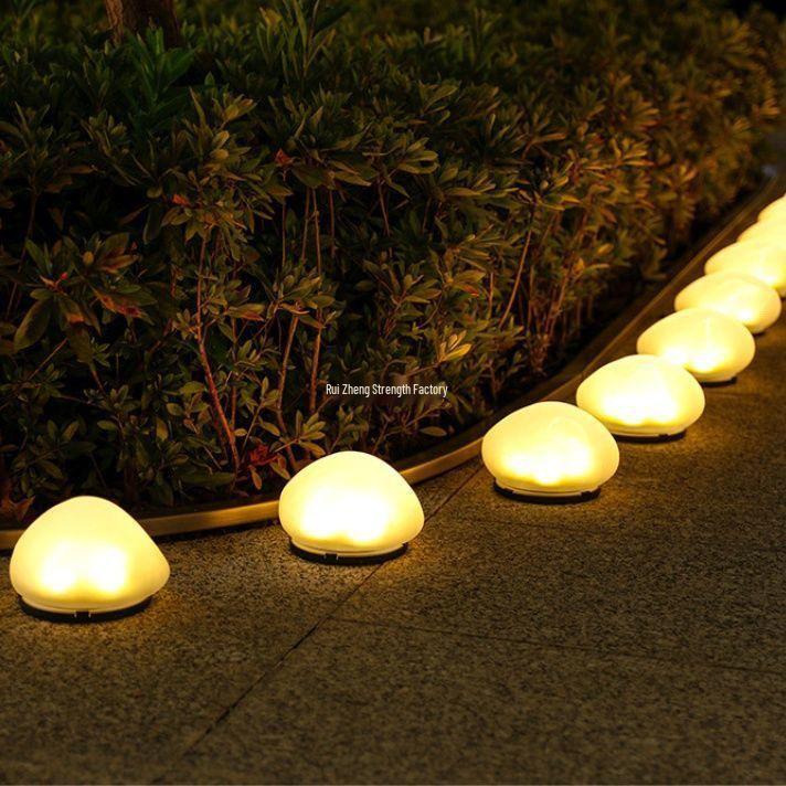 Waterproof Solar Garden Pebble Light: Outdoor Decorative Landscape Stone
