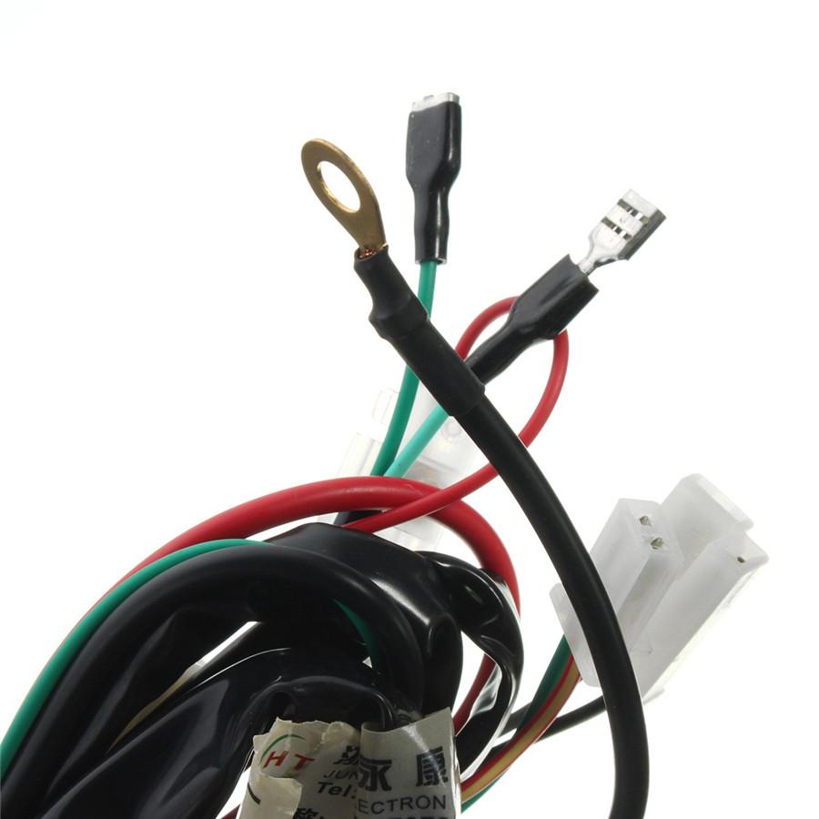 Motorcycle Machine Electric Start Wiring Harness For 50cc 70cc 90cc 110cc 125cc