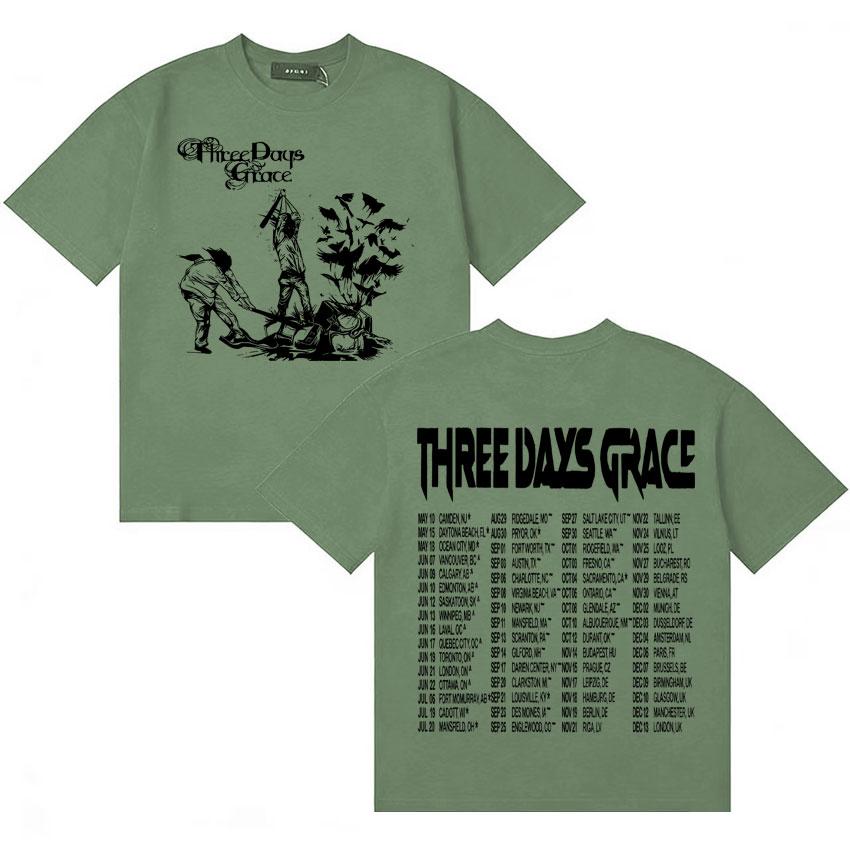 

Three Days Grace Hip Hop Music Fans Tshirt ONeck Aesthetic Short Sleeves Summer Casual Fashion Unisex Unisexs Women Tees Teenagers 4XL