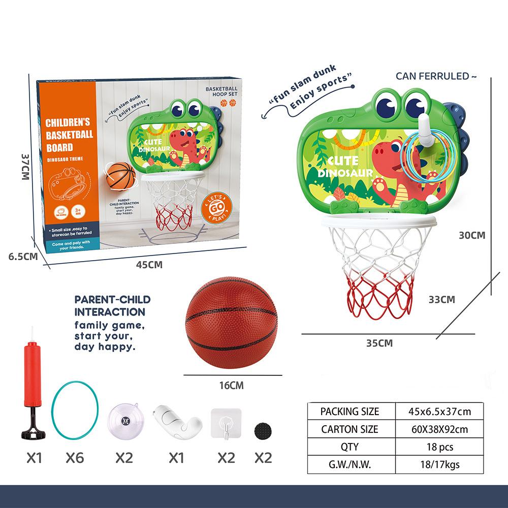 

Веселая игрушка-подсчет очков в виде динозавра для баскетбола, домашняя игрушка для малышей, баскетбольная доска 4 в 1, спортивная игрушка A2-Dinosaurs