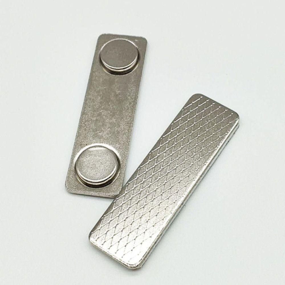 Office School Card Sleeve Magnetic Name Badge Work Card Holders Tag Fastener Name Card Buckles