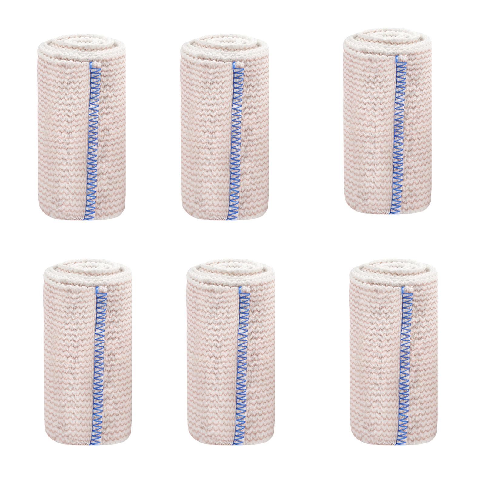 

Упаковка из 6 эластичных бинтов многоцелевого назначения. Удобная компрессионная повязка для спорта и восстановления. Компрессионная лента для голеностопа. синий