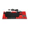 Mechanical Keyboard 87 Keys Blue   RGB Backlit Contrast Color Ergonomic Wired Keyboard for Laptop Desktop PC