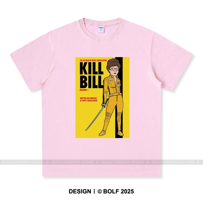 

Жіноча футболка з принтом Kill Bill 100% бавовна Оверсайз Футболки з кінографікою для чоловіків Літні топи Культовий фільм Вуличний одяг 4XL