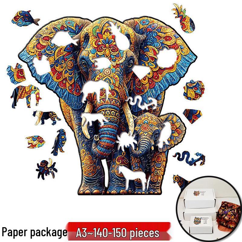 Irregular Animal Dog Penguin Wooden Puzzle in Stock
