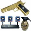 Pistol cu Bile Armă Magnum Pistole Aurit Carabina + Bile 800 Și Țintă