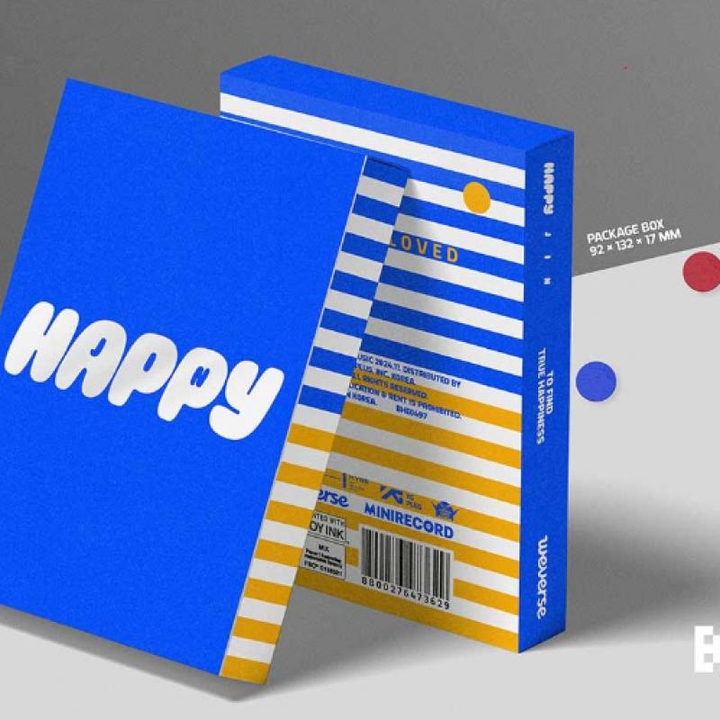 Jin   Happy   Solo Album  Weverse Albums Ver. 