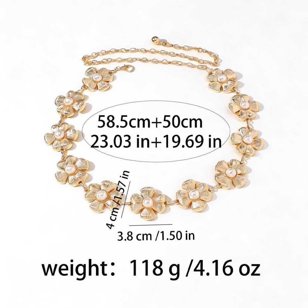 Bohemian Retro Metal Waist Chain for Women - Ethnic Style Body Jewelry